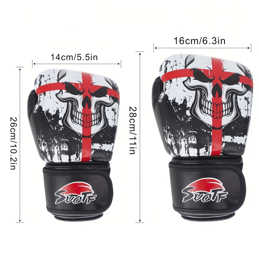 Skull Design Boxing Gloves for Training and MMA - SF2734