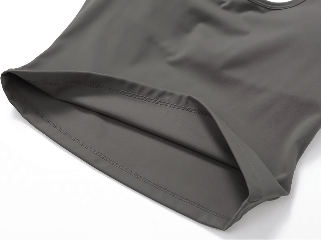 Sleek Halter Neck Sports Tank for Yoga in gray, featuring breathable fabric and padded push-up design for high-intensity training.