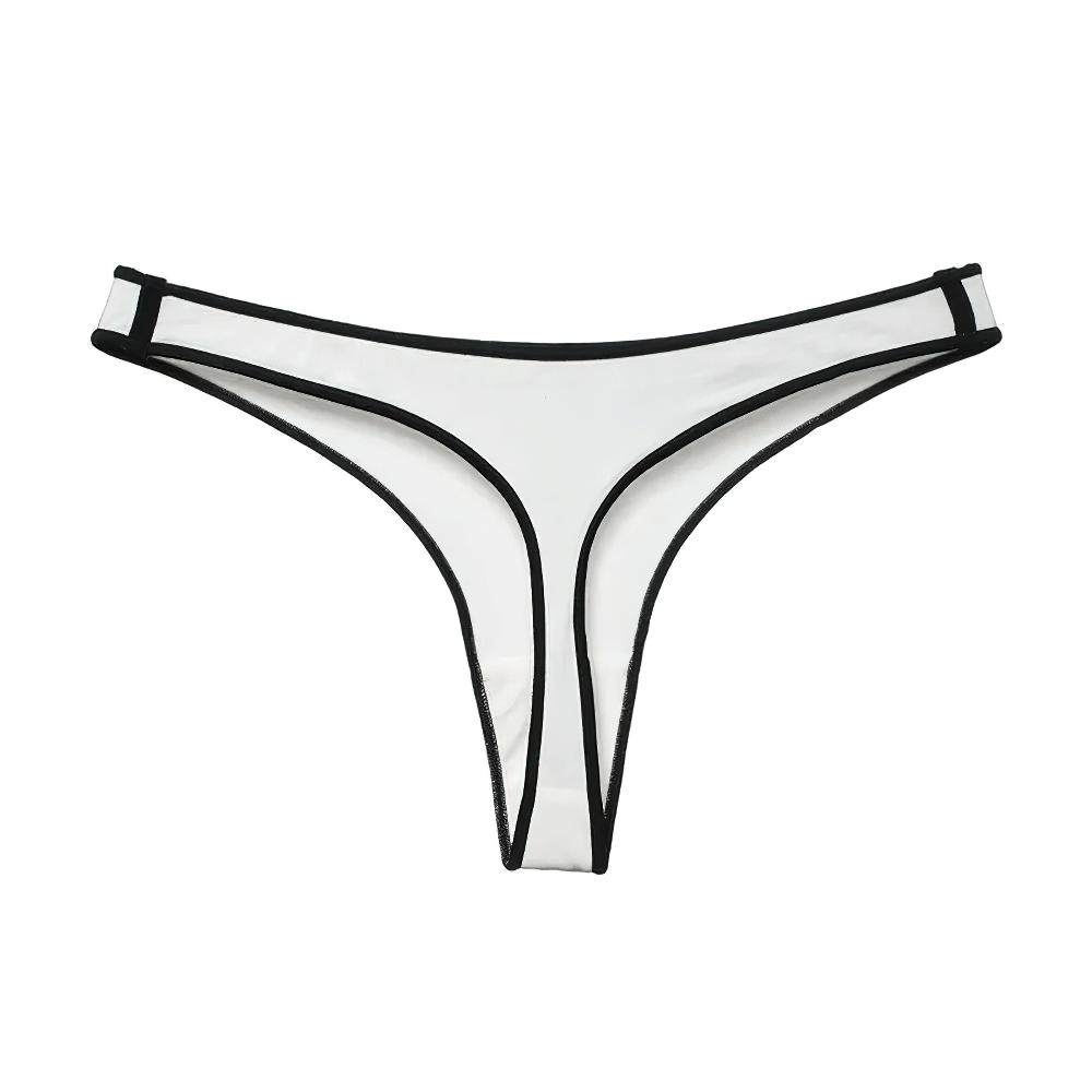 Sleek low-rise women's thong with contrast trim and elastic waistband, designed for comfort and style. Model SF2517.