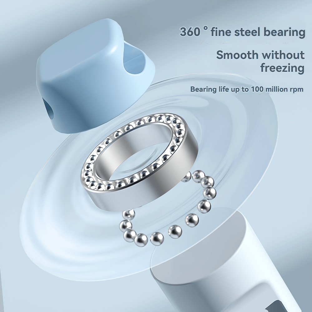 360° fine steel bearing with smooth operation, showing durability and performance.