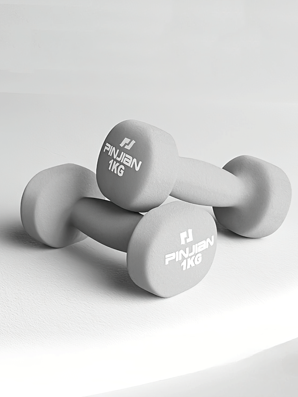 1kg soft grip dumbbells for home workouts, secure elastic wrap, enhance muscle training, shock-proof coating, set of 2, ideal exercise gear.