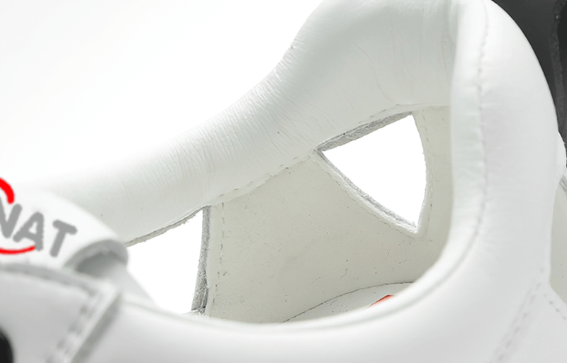 Close-up of the inner lining of Soft-soled Breathable Casual Flats Running Shoes, showcasing the lightweight mesh and split leather upper.