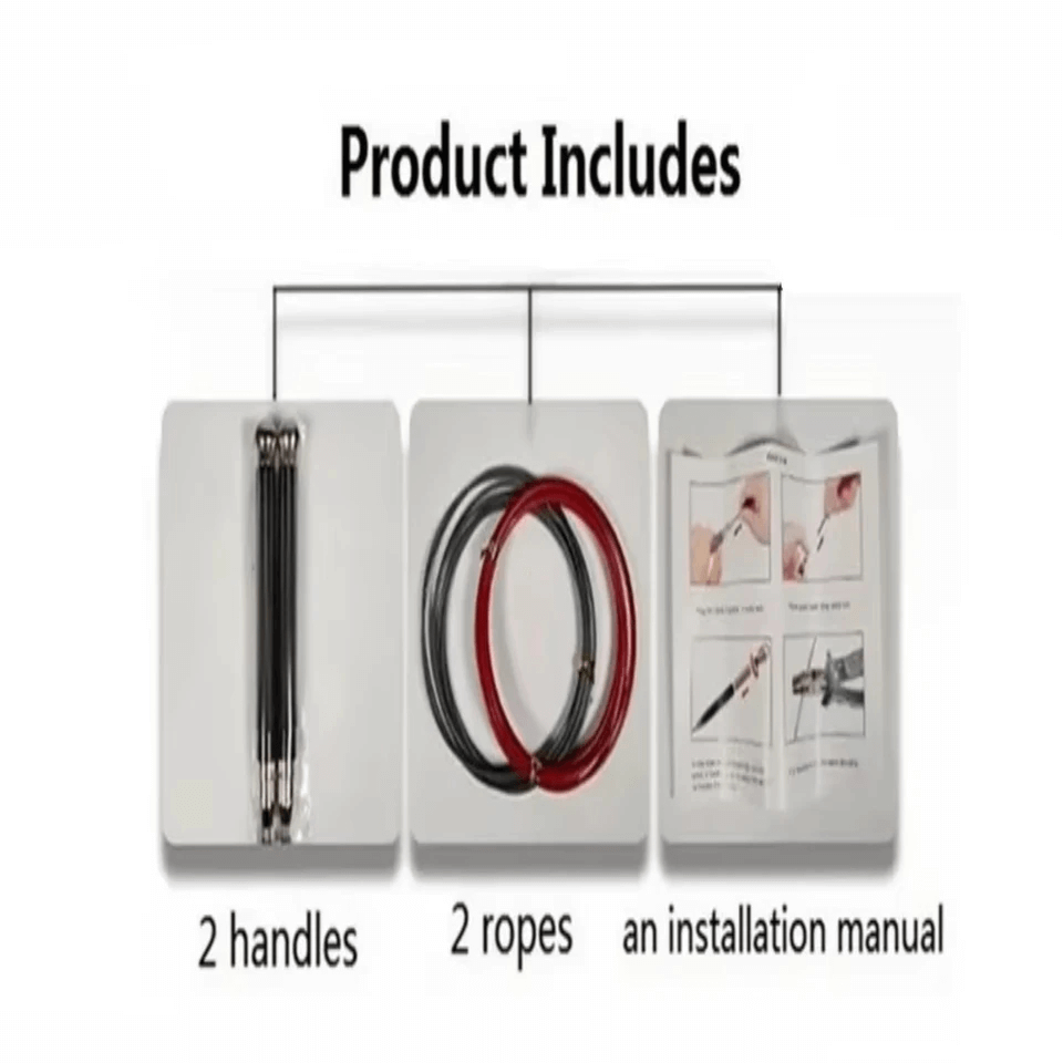 Speed Skipping Rope SF3188 includes 2 handles, 2 ropes, and an installation manual for fitness and cardio workouts.