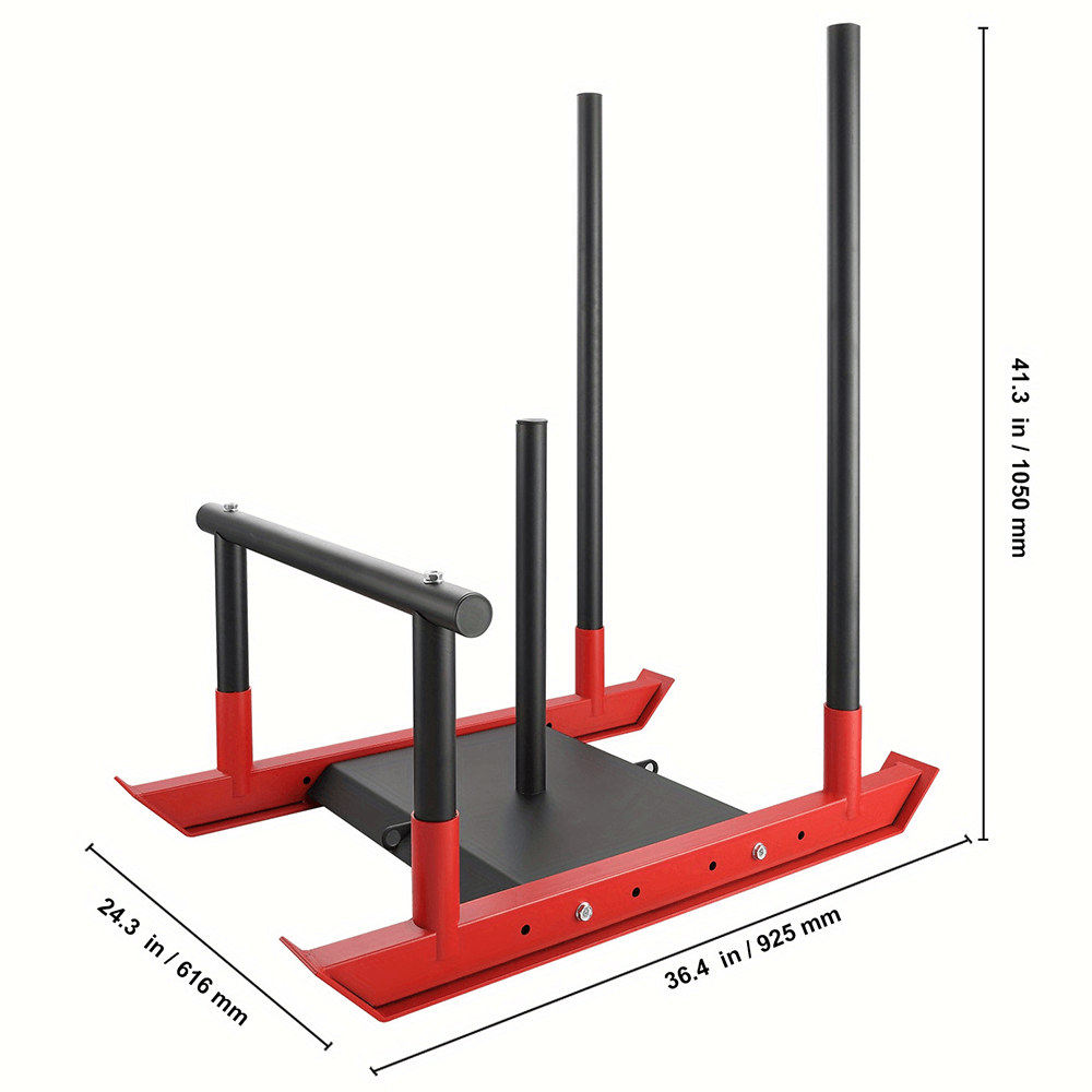 Speed Training Power Sled SF2893 with durable aluminum frame and pull straps for strength and resistance workouts.