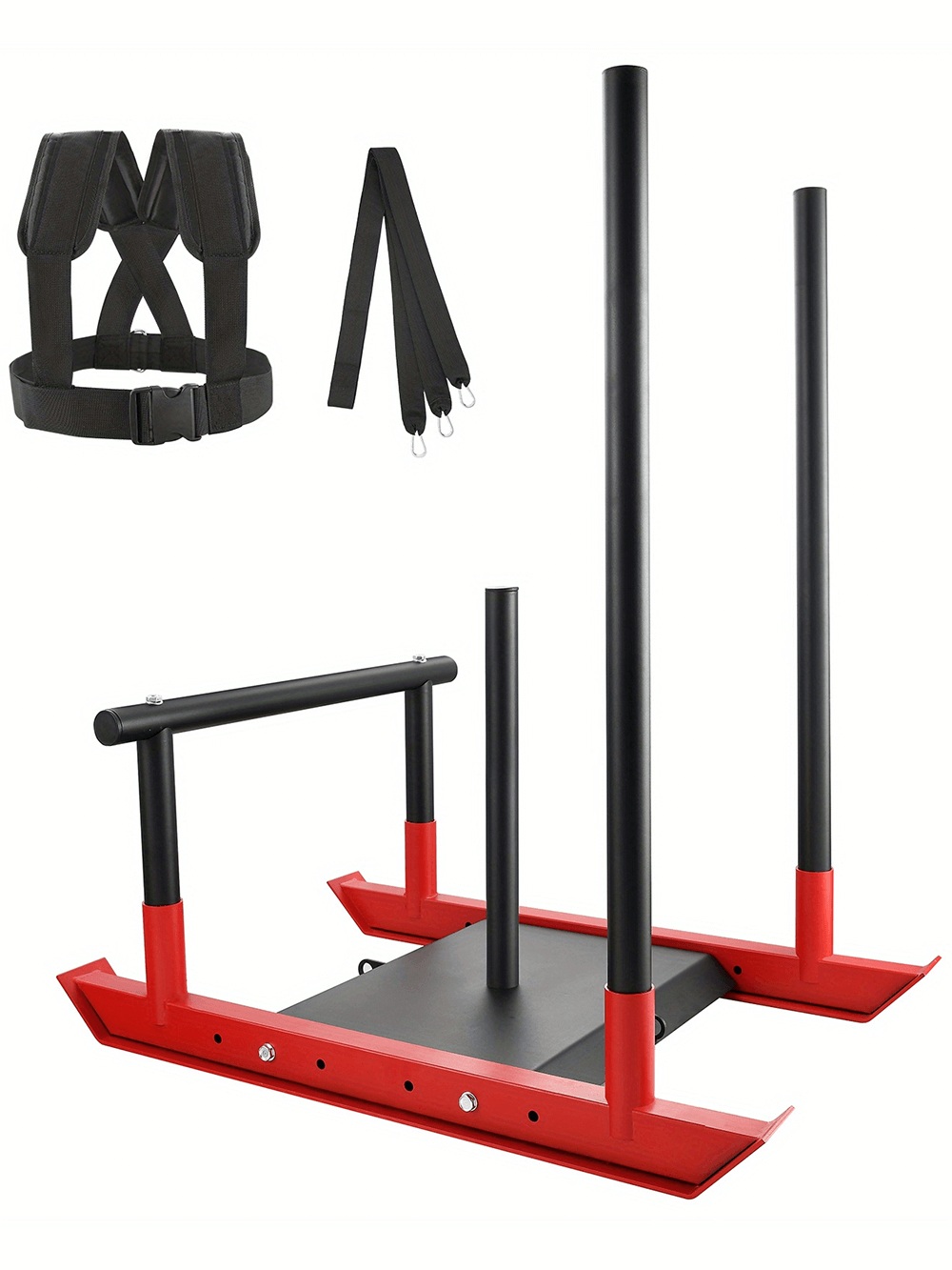 Speed Training Power Sled SF2893 with pull straps for strength, speed, and endurance workouts. Perfect for athletes and sprinters.