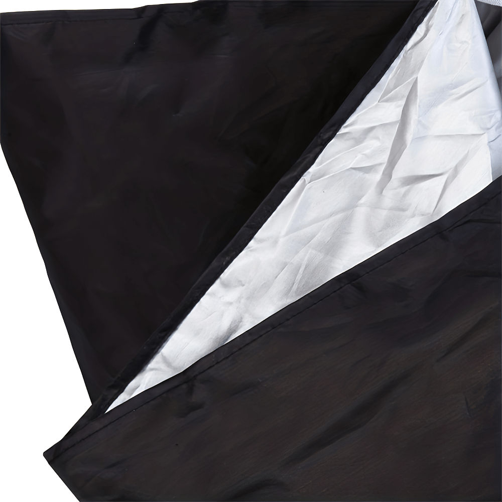 Close-up of a speed training resistance parachute, highlighting its durable black and silver fabric for running and sprinting drills.