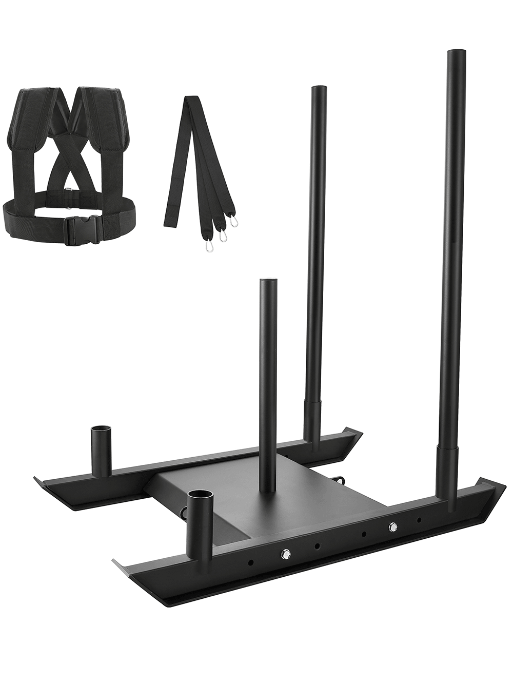 Speed training sled SF3303 with harness and straps for strength building and drag exercises. Perfect for explosive workouts.