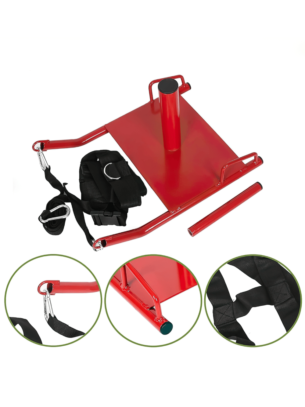 Red Speed Training Sled with Harness for Athletic Workouts - Boost Speed and Strength - SF2941