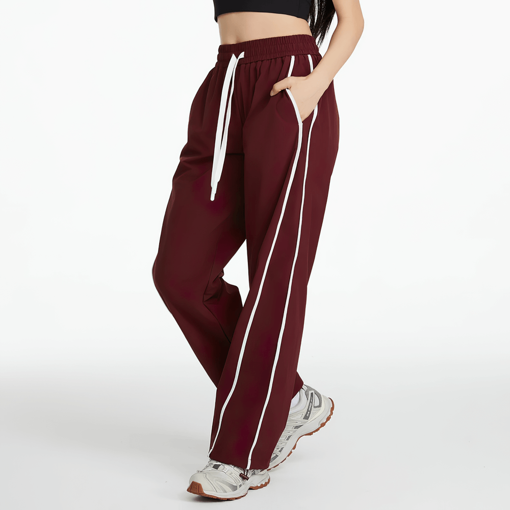 Sport Pants with White Side Stripes and Pockets - SF4274