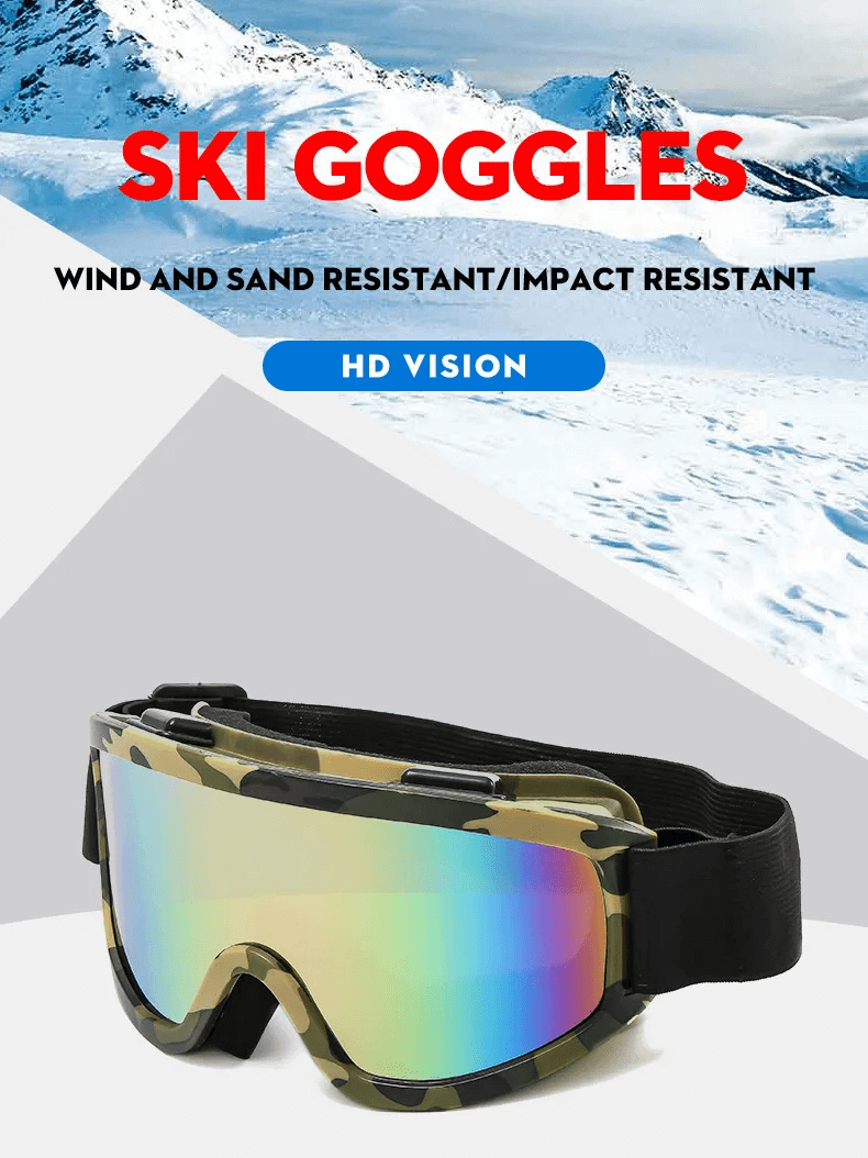 Sport Windproof Snow Goggles with Adjustable Strap - SF2211