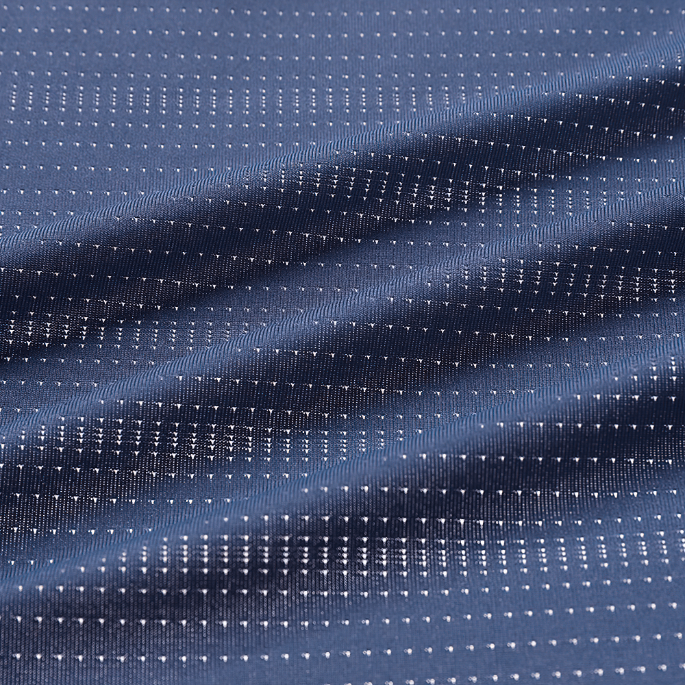 Close-up of the fabric used in the Sports Breathable Lightweight Training Tank - SF4559, featuring a textured blue design.