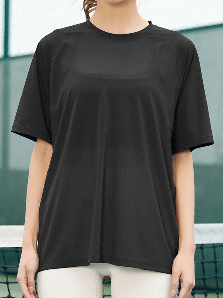 Sportliches atmungsaktives Mesh-Lose-T-Shirt / schnell trocknende Sportbekleidung – SF1386