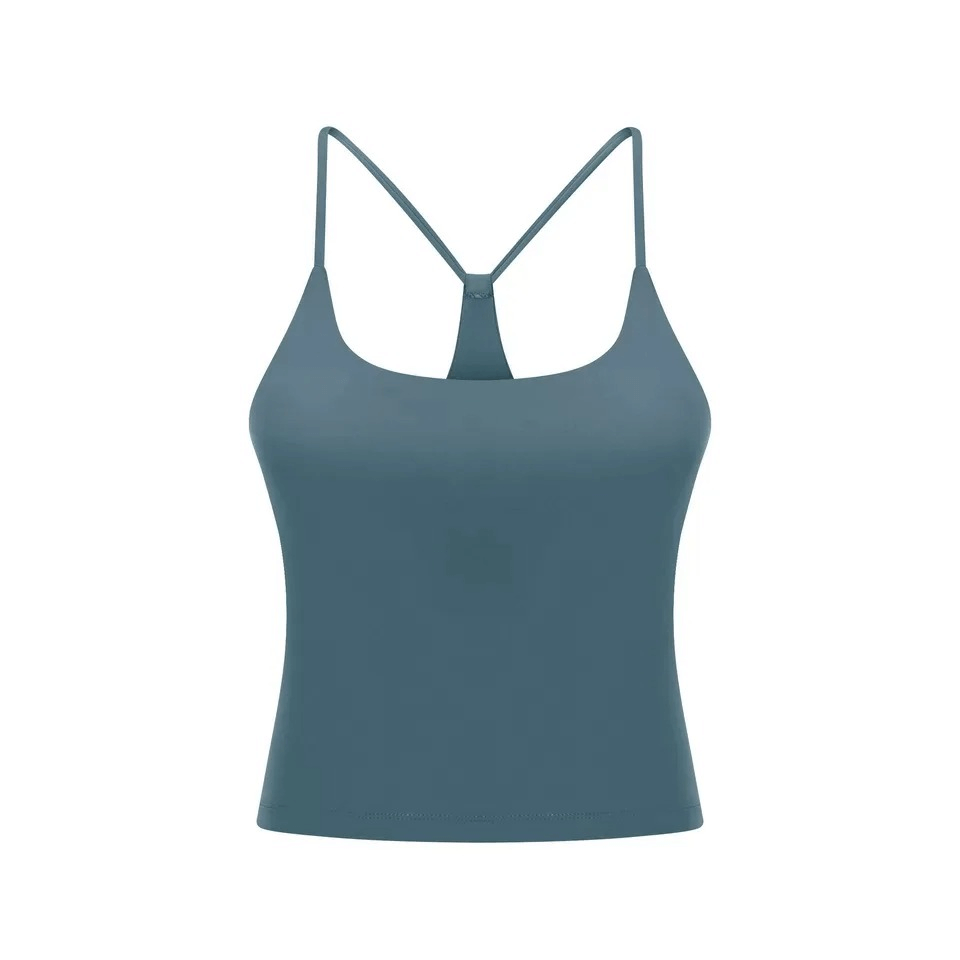 Sports Elastic Breathable Women's Tank Top with Straps SF1798, made of 80% Nylon and 20% Spandex, perfect for fitness activities.