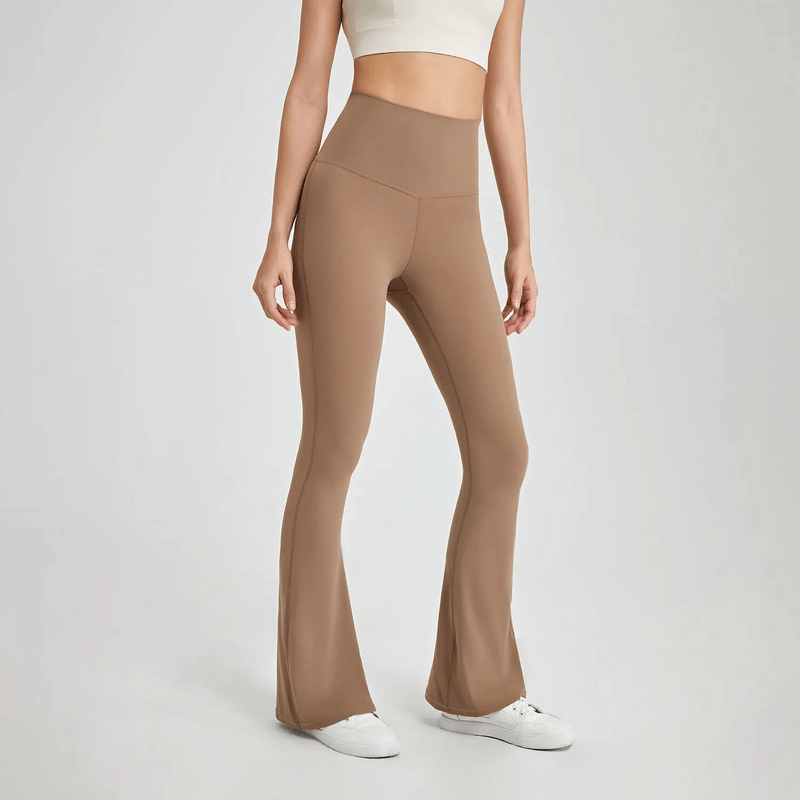 Sportliche elastische Damen-Schlaghose mit hoher Taille – SF1640 