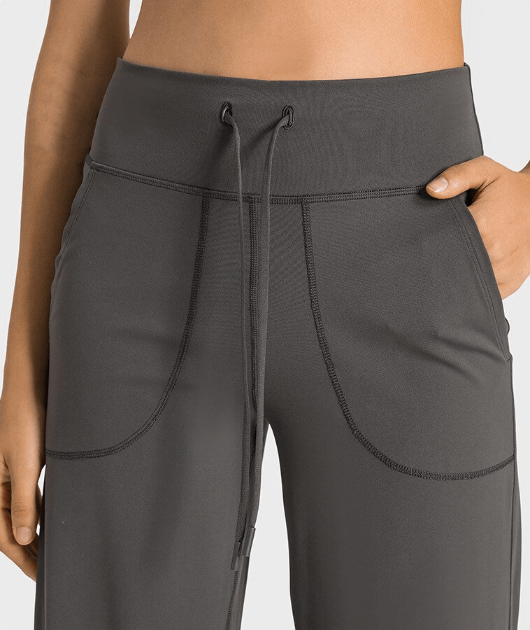 Sports Elastic Women's Pants with High Waist and Wide Pants - SF1522