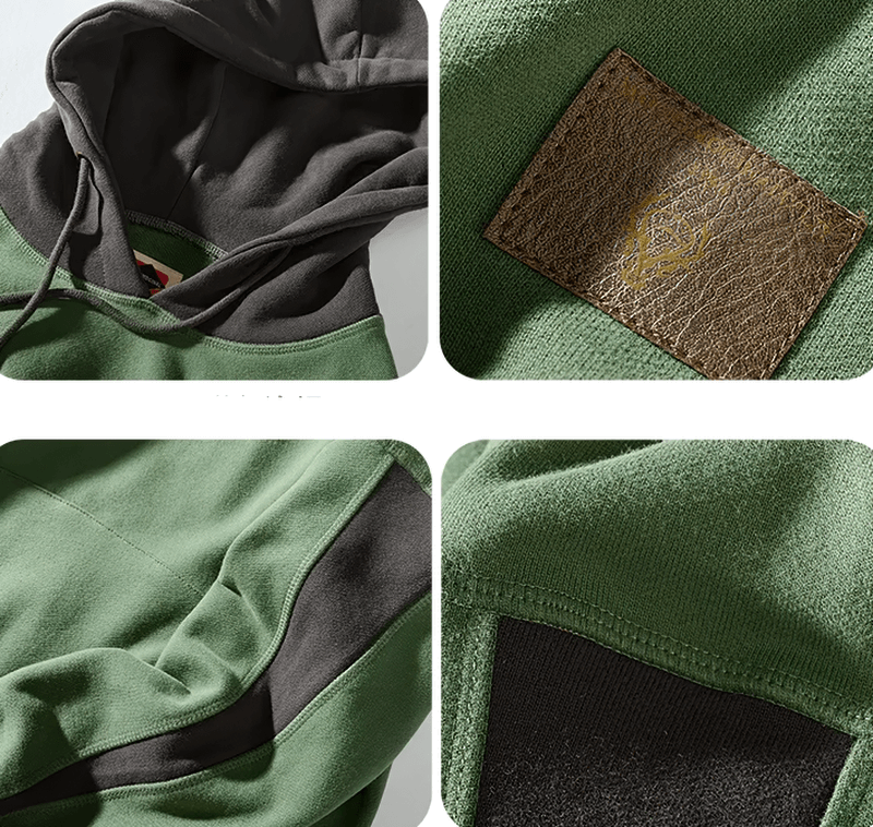 Sports Loose Padded Thickened Sweatshirt with Drawstring Hood - SF1564