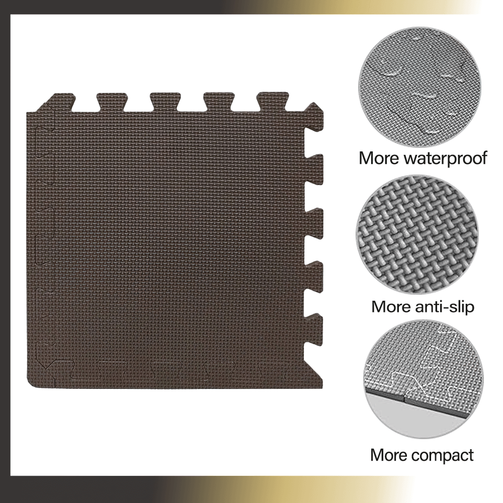 Non-slip cross-pattern gym mat with features: waterproof, anti-slip, compact design; ideal for yoga and fitness stability - SF3037.