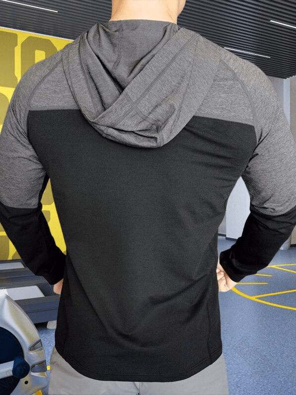 Sports Quick-Drying Training Men's Sweatshirt with Zipper - SF1498