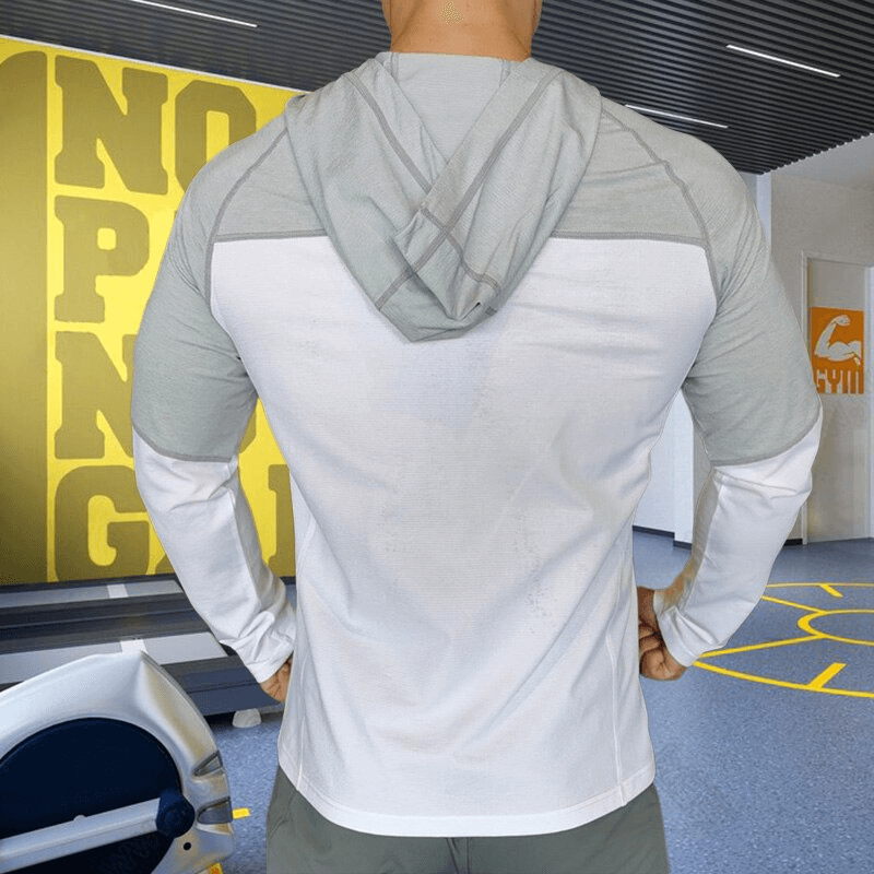 Sweat-shirt d'entraînement sportif à séchage rapide pour hommes avec fermeture éclair - SPF1498 