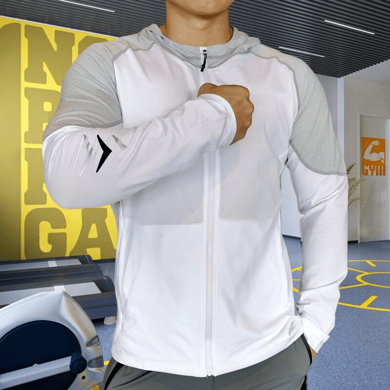 Sports Quick-Drying Training Men's Sweatshirt with Zipper - SF1498