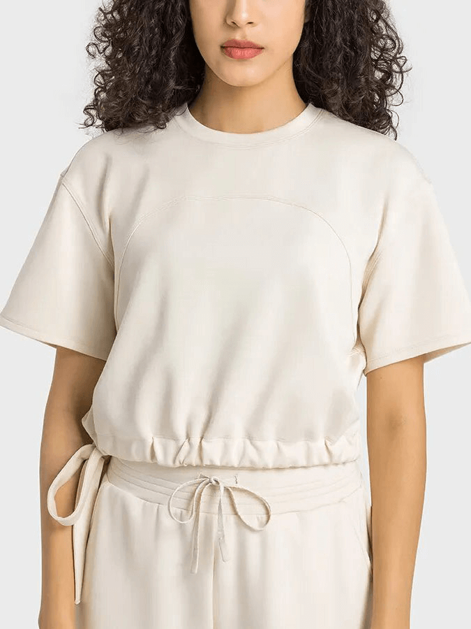 Kurzärmlige Sport-T-Shirts mit verstellbarem Saum – SF1560 