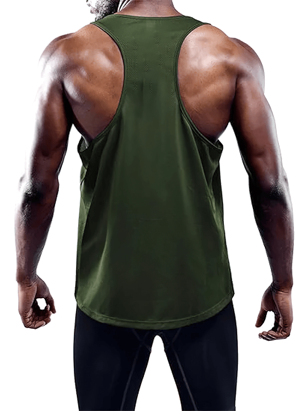 Back view of Sports Sleeveless Tank Tops for Gym and Workout - SF4107, showcasing breathable fabric and racerback design.