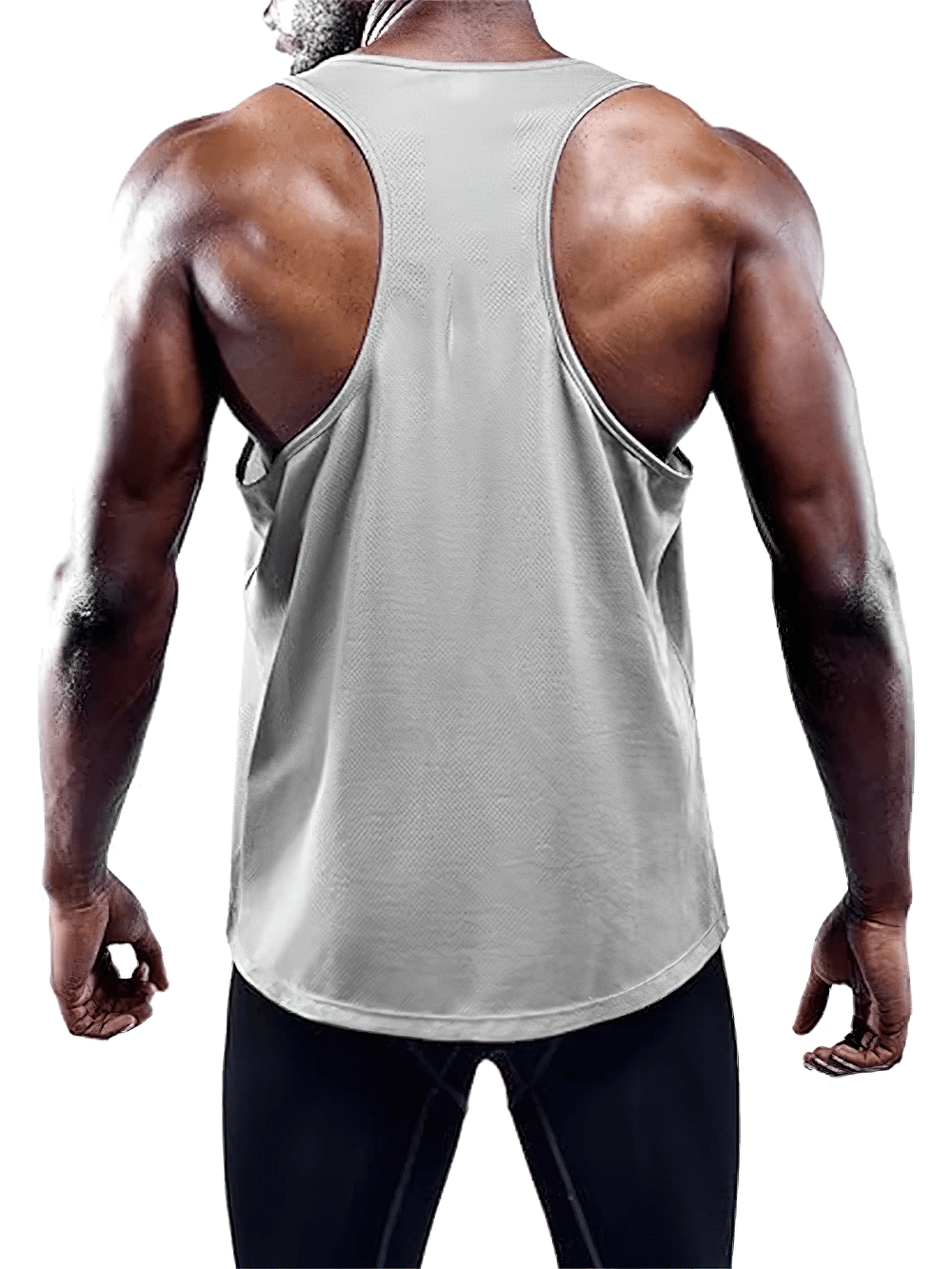 Rear view of Sports Sleeveless Tank Tops for Gym and Workout - SF4107 with breathable fabric, perfect for intense gym sessions.