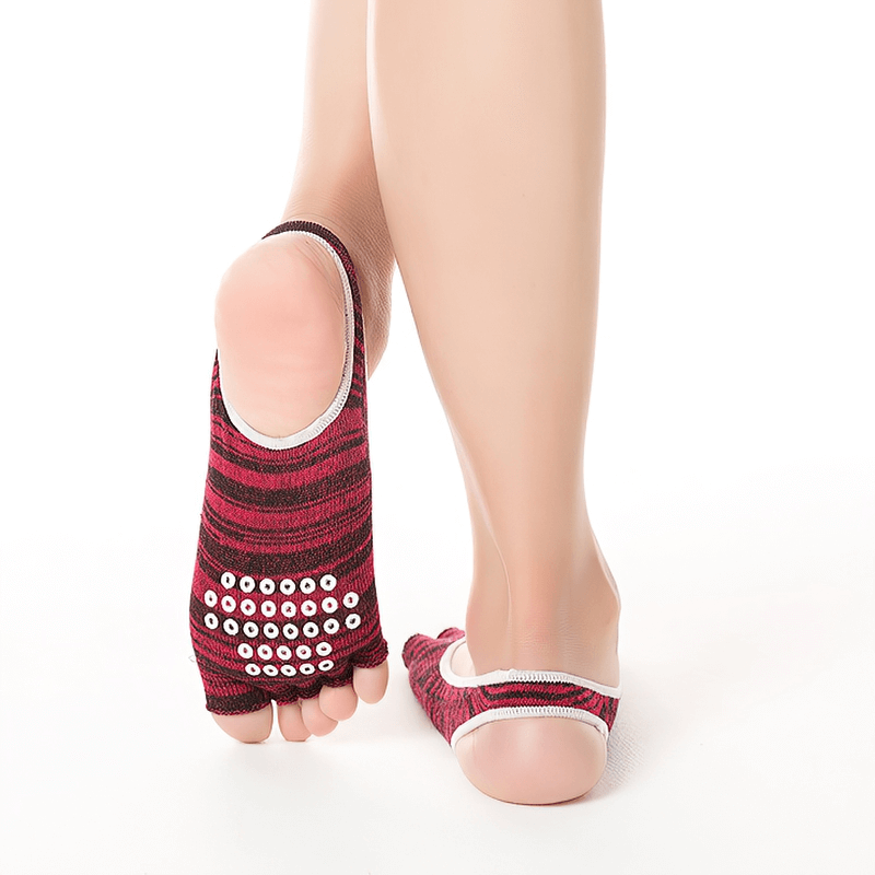 Chaussettes de sport en coton pour femmes avec talons et orteils ouverts - SPF1403 