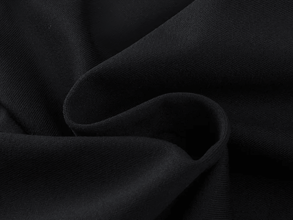 Sporty Stripe Track Jacket Set with Black Joggers - SF4707 close-up of black fabric highlighting texture and quality.