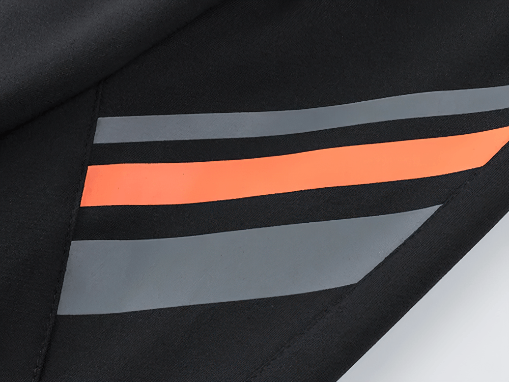 Sporty Stripe Track Jacket Set with Black Joggers - SF4707 close-up of sleeve stripe graphics