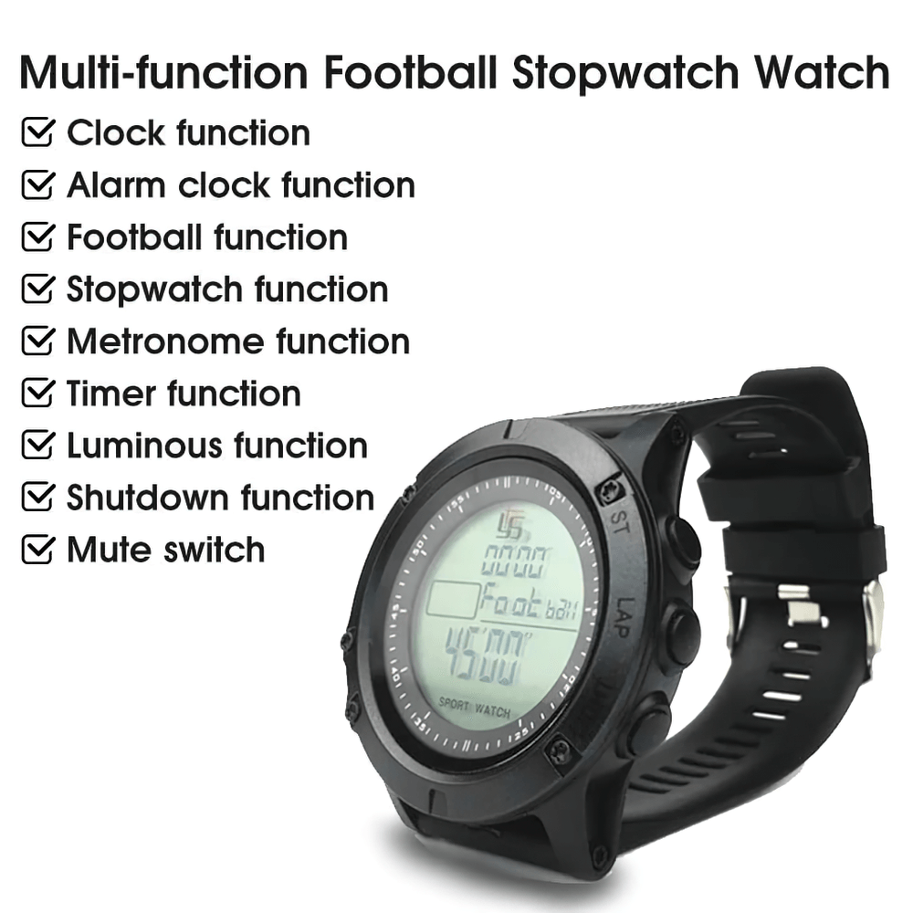 Stopwatch Digital Timer with 100 Lap Memory - SF3468 featuring multi-function display for athletics and coaching.
