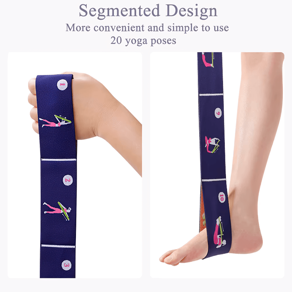 Alt Tag: Stretch Band with Segmented Design for Flexibility - Ideal for Yoga, Pilates, and Balance Training, SF2873