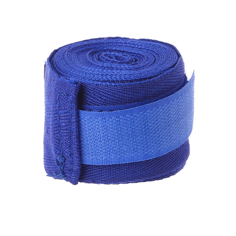 Stretchable blue boxing hand wrap for wrist protection and support - SF3089, ideal for boxing and MMA training.