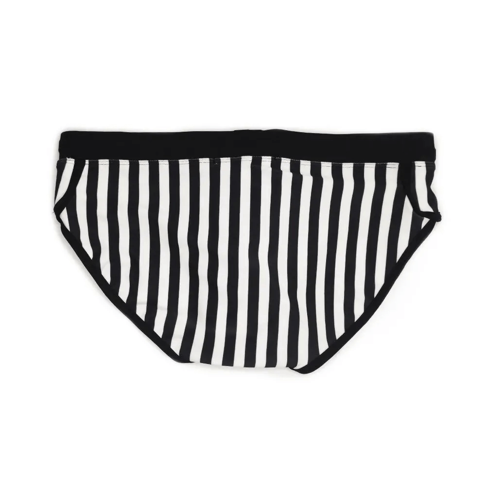 Striped Quick Dry Swim Briefs for Men - SF2181