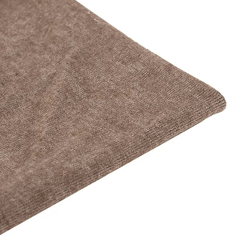 Close-up of stylish cotton soft beanie showing fabric texture and color, crafted for warmth, with a decorative zipper. Model SF1718.