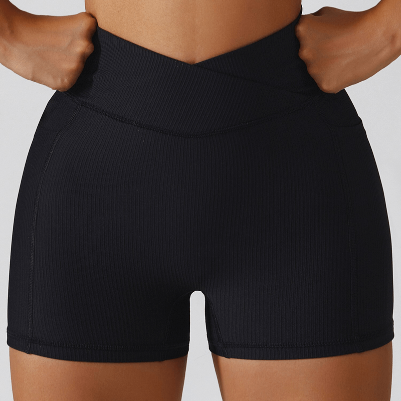 Short court élastique élégant pour femme avec poches latérales - SPF1336 