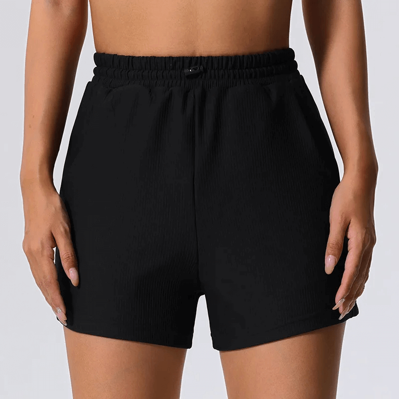 Stylish Elegant Women's Ribbed Yoga Shorts - SF2206