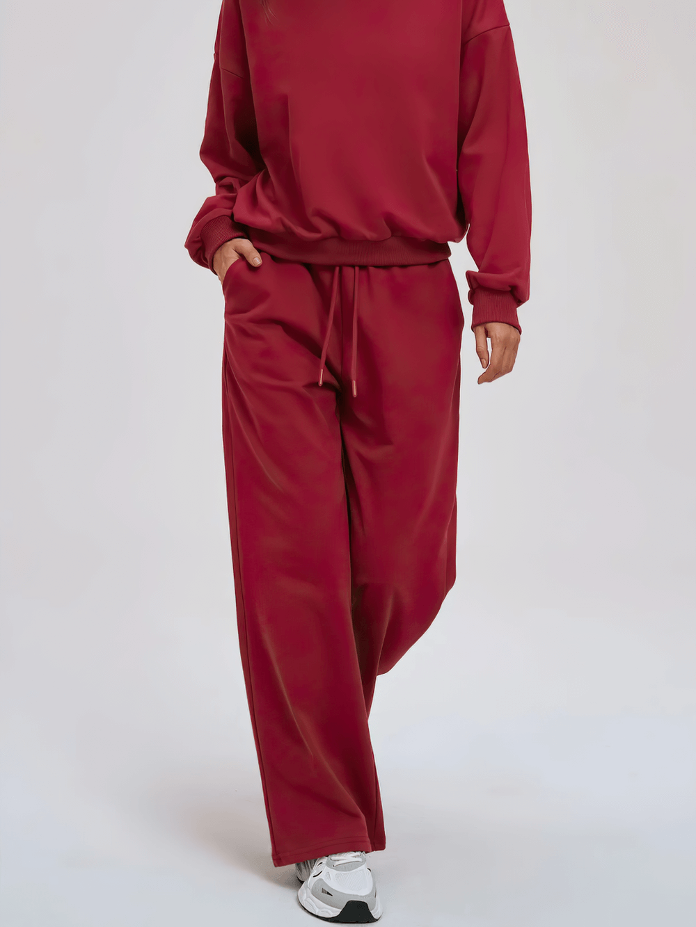 Stylish High Waist Wide Leg Sweatpants Women - SF4294