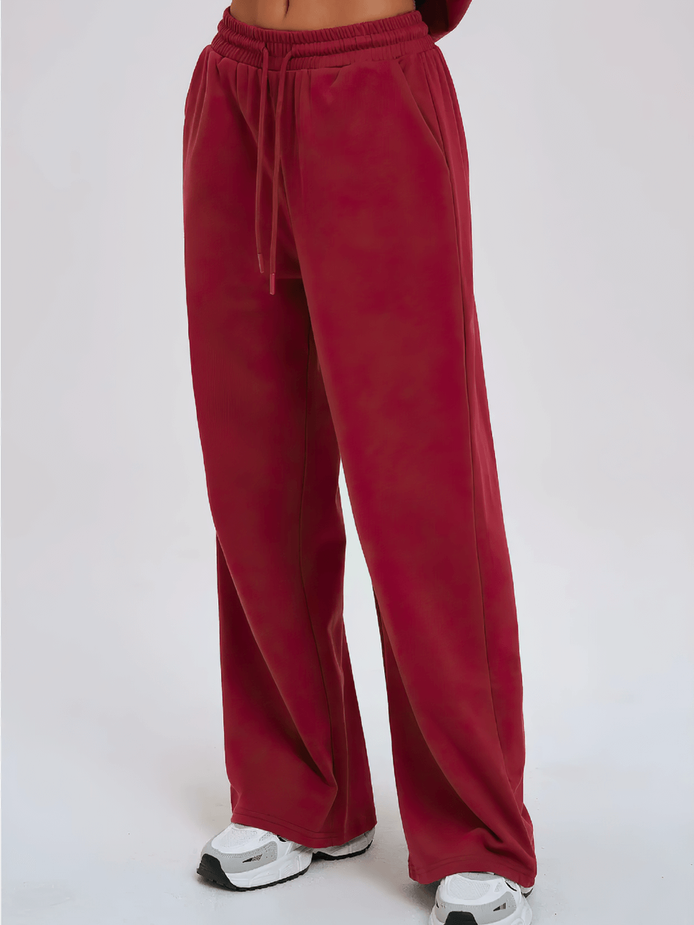 Stylish High Waist Wide Leg Sweatpants Women - SF4294