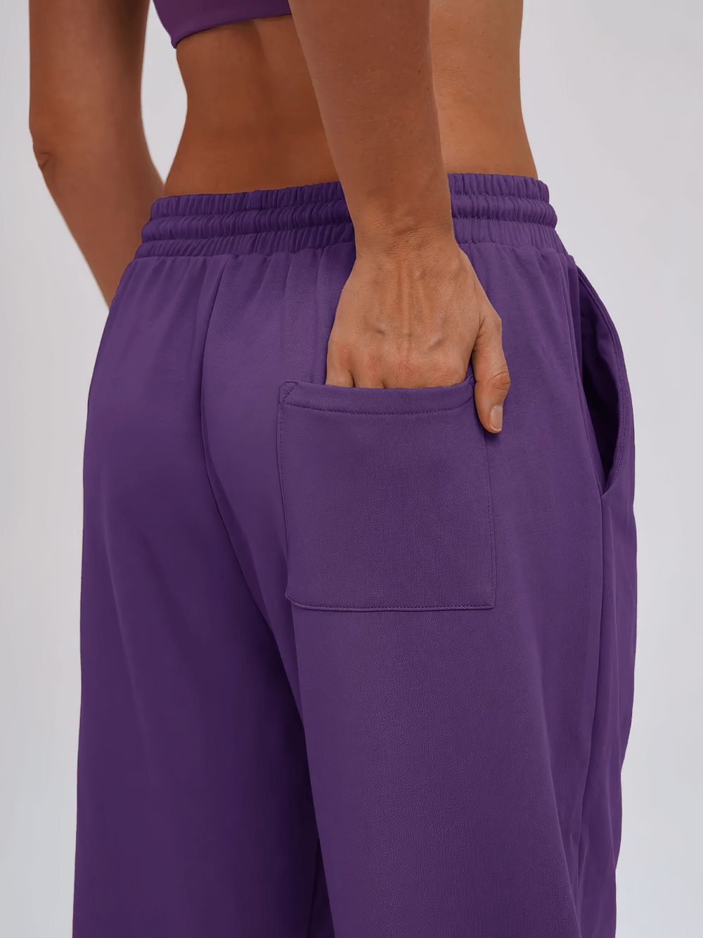 Stylish High Waist Wide Leg Sweatpants Women - SF4294