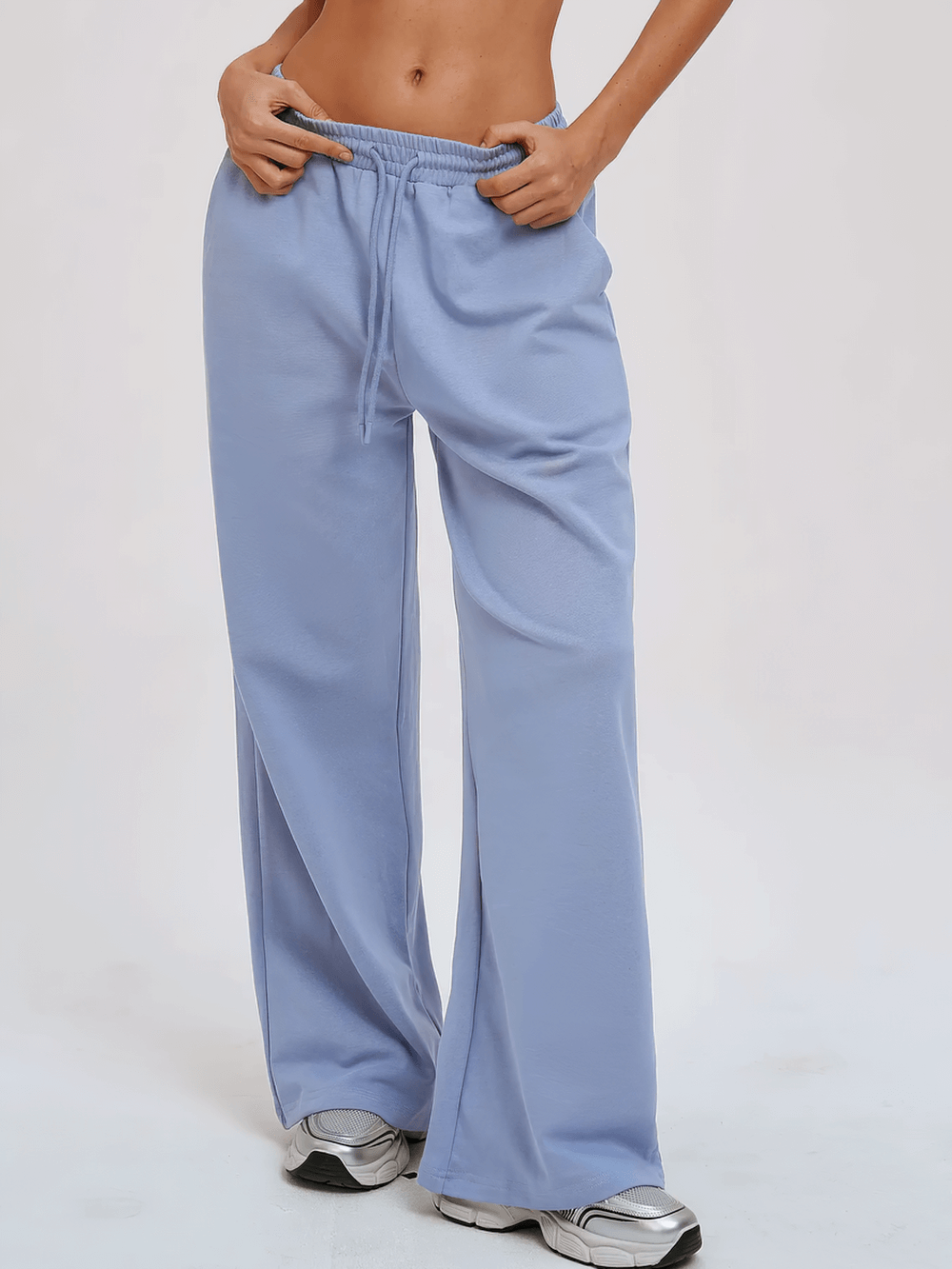Stylish High Waist Wide Leg Sweatpants Women - SF4294
