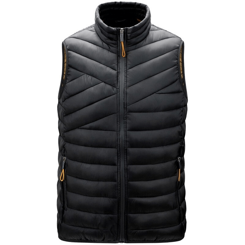 Stylish lightweight men's vest for hiking, featuring breathable nylon material and zipper closure, perfect for active male adventurers.