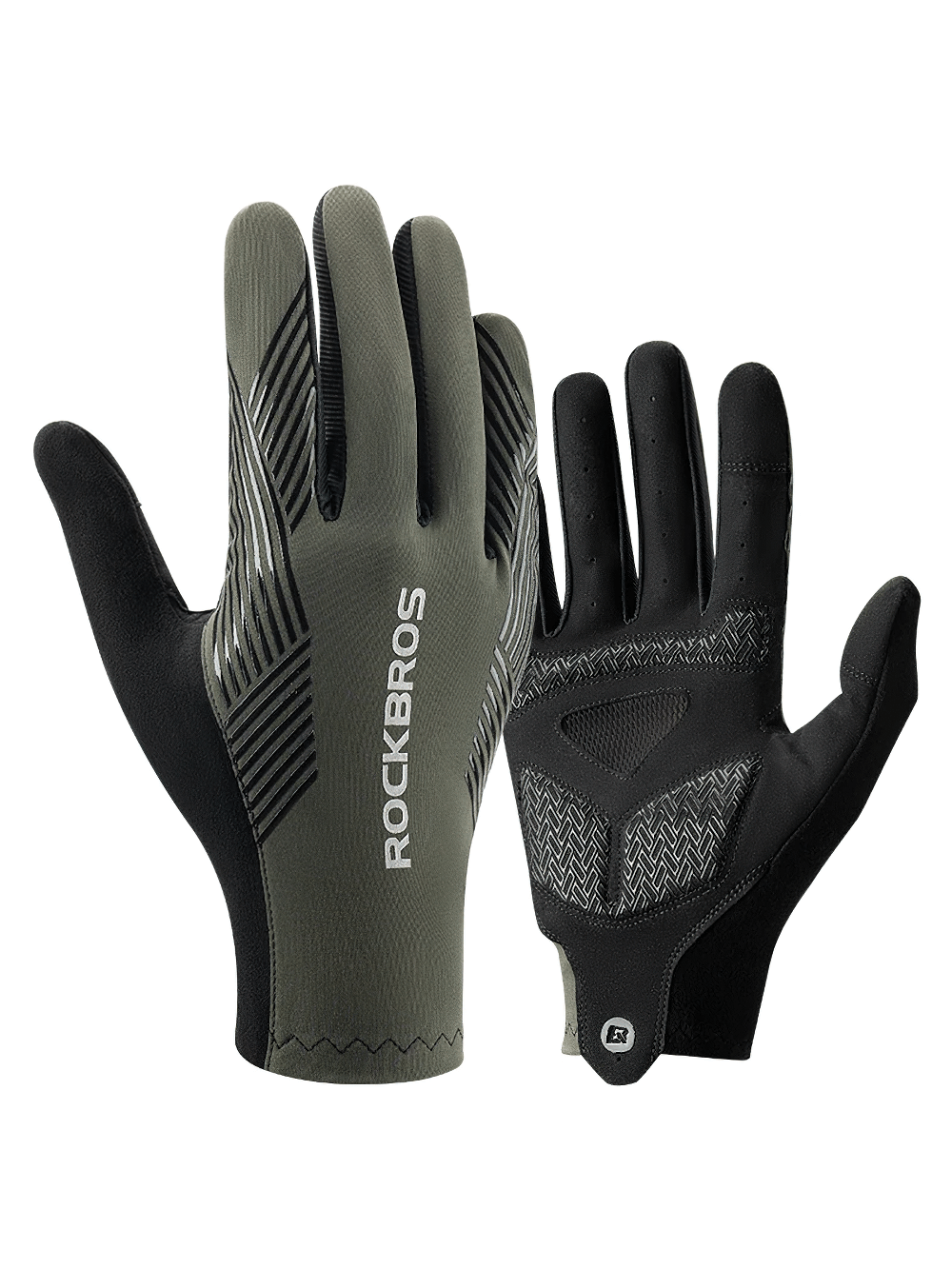 Stylish Non-Slip Full Finger Cycling Gloves SF2617 for MTB and road biking, featuring touchscreen design in breathable fabric.