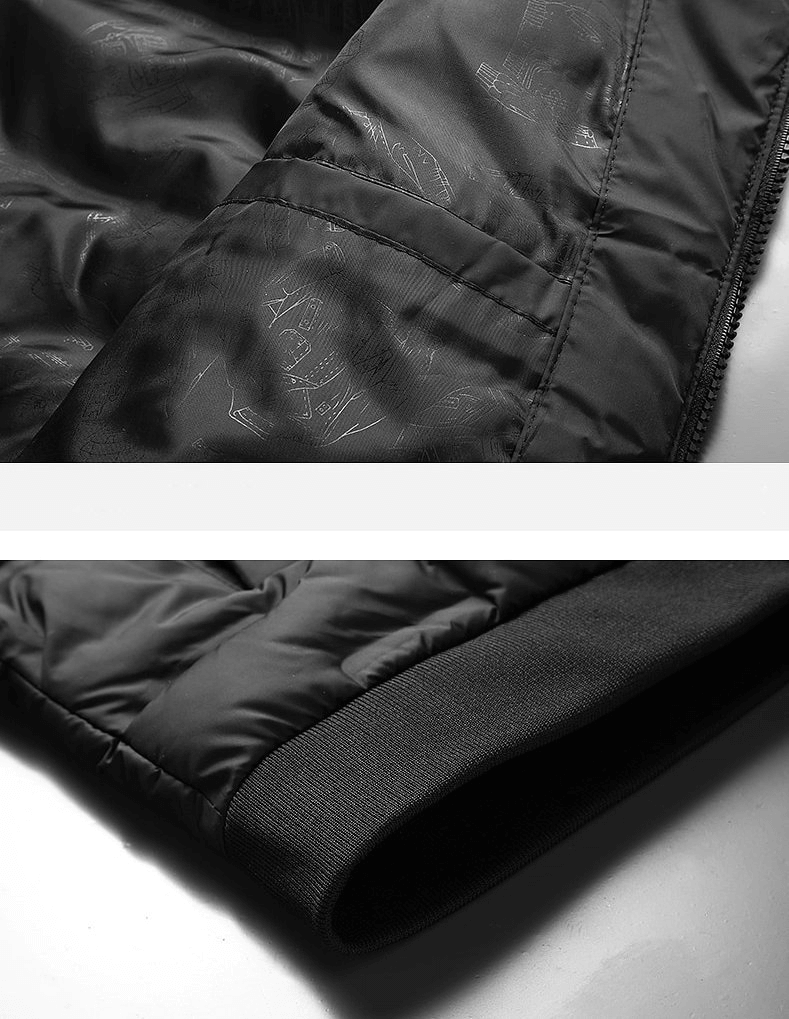 Close-up of black quilted sports vest with detailed stitching and cuff, highlighting stylish design and insulation.
