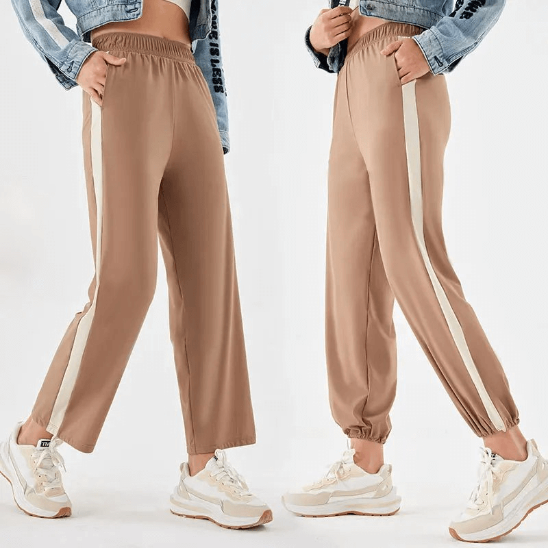 Stylish Sporty Women's Track Pants with Stripes - SF2126