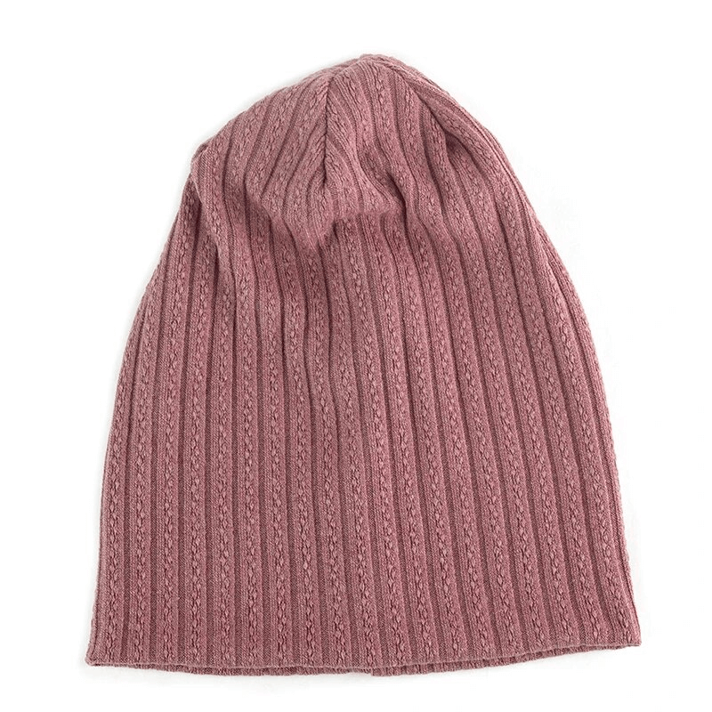Stylish women's beanie with decorative pattern stripes, handcrafted from soft cotton and polyester. Perfect for casualwear. Model SF1658.