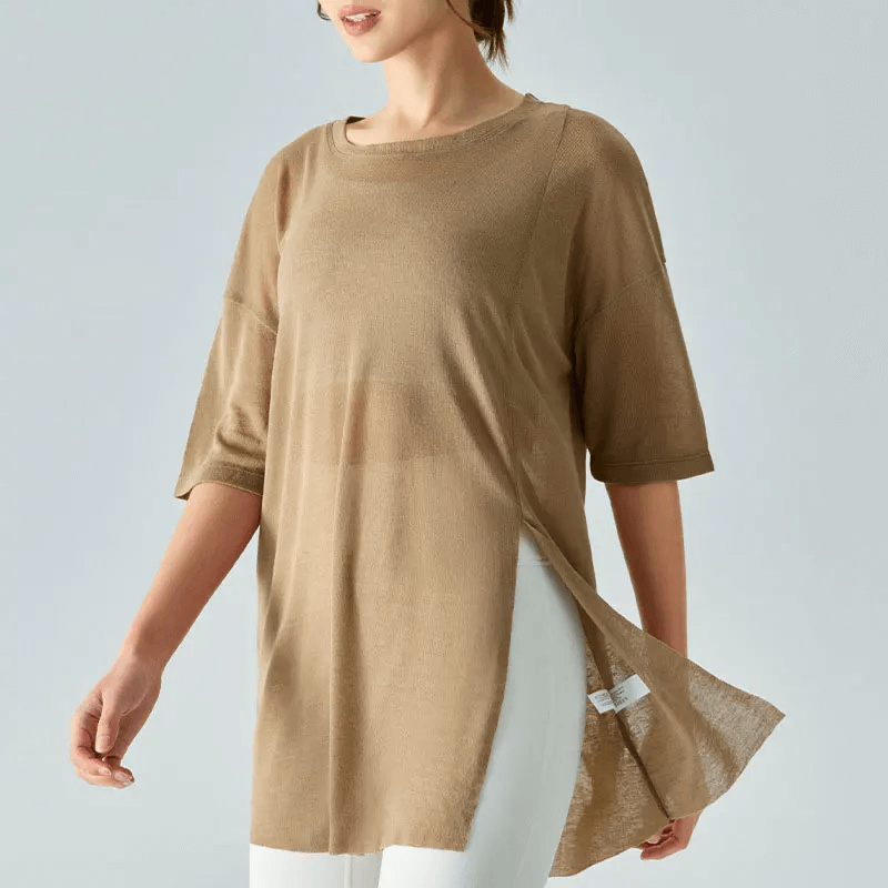 Stylish Women's Loose-Fit Short Sleeves T-Shirt - SF2113