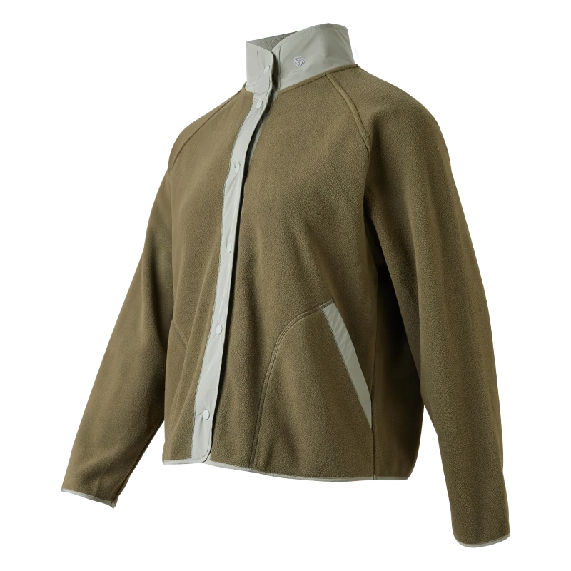 Stylish windproof wool sports jacket SF2009, perfect for winter running with mandarin collar and anti-shrink features.