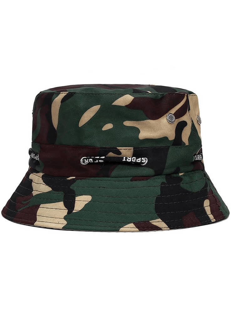 Stylish camo tactical hat for men and women with geometric pattern for sun protection - SF0236