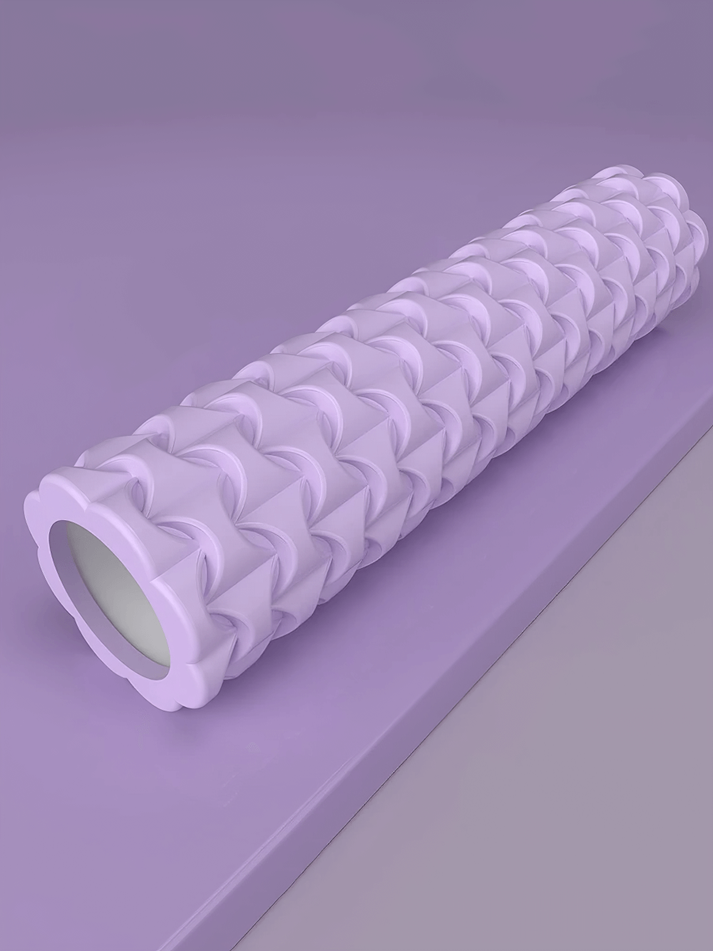 Textured foam roller 50cm for deep tissue massage, yoga, pilates, and physical therapy. Ideal for fitness recovery and muscle relaxation.